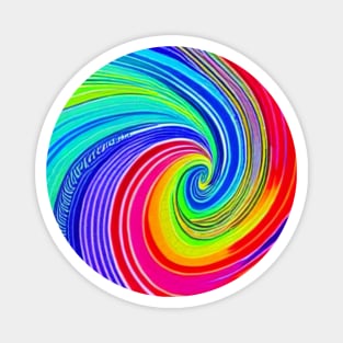 Watercolor Swirl Pattern Magnet